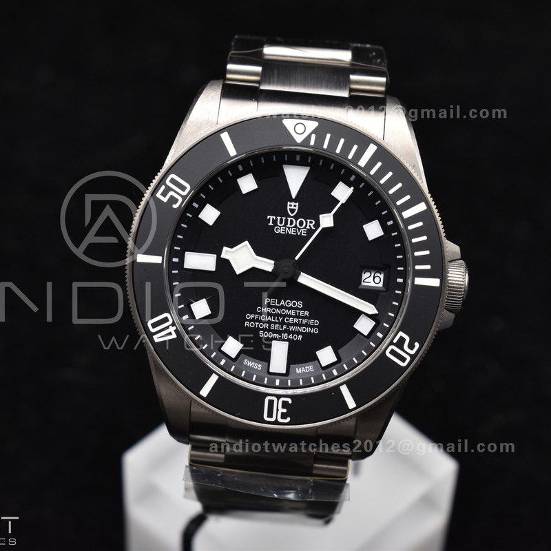 Black Pelagos ZF 1:1 Best Edition On Titanium Bracelet A2824 V5